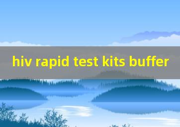 hiv rapid test kits buffer